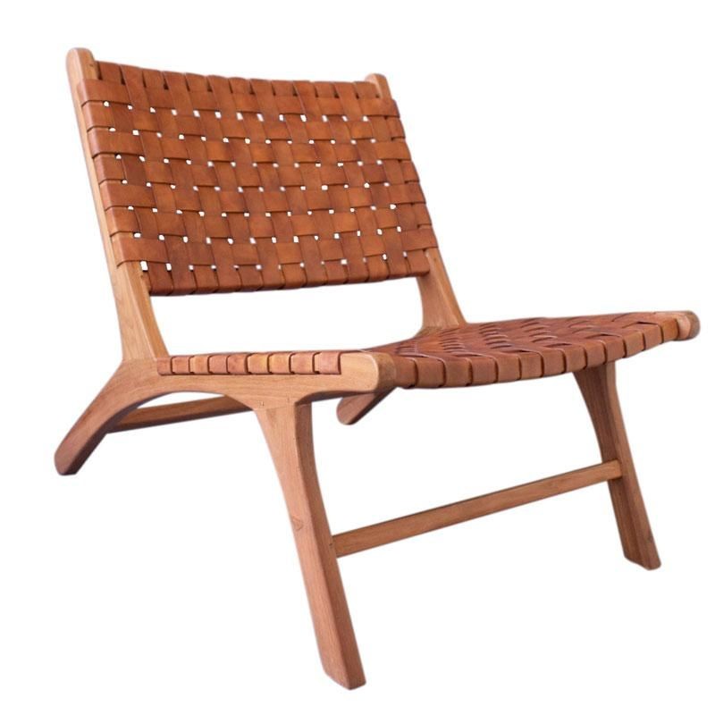 chaise en bois du noyer et le cuire